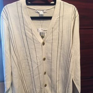 Geoffrey Beene Men’s Cardigan, size L, NWT